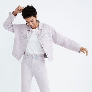 Madewell The Raglan Oversized Jean Jacket: Overdyed Edition